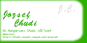 jozsef chudi business card